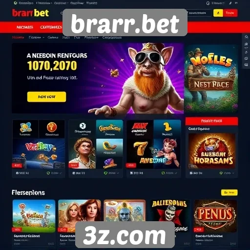 Interface e usabilidade do site brarr.bet